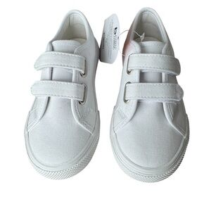 Wonder Nation White Canvas Sneakers Toddler Size 10T  NWT School Shoes